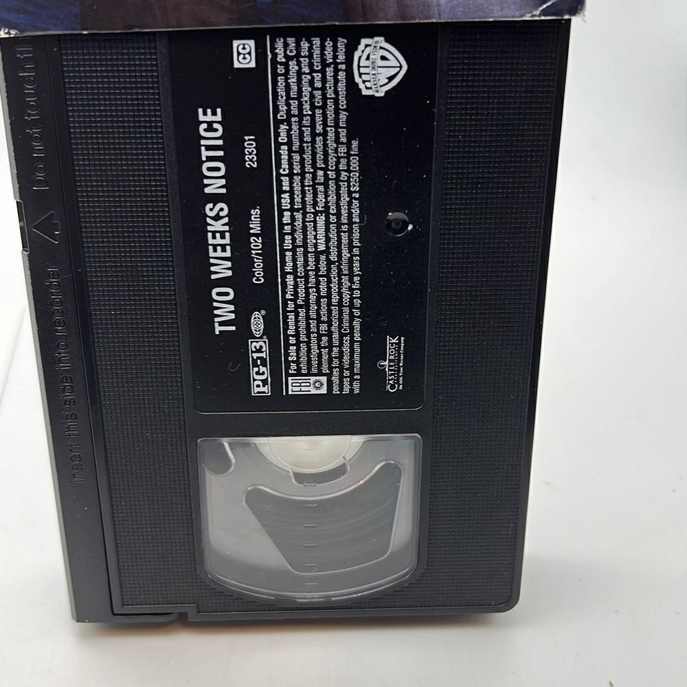 Two Weeks Notice (VHS, 2002) - Picture 3 of 3